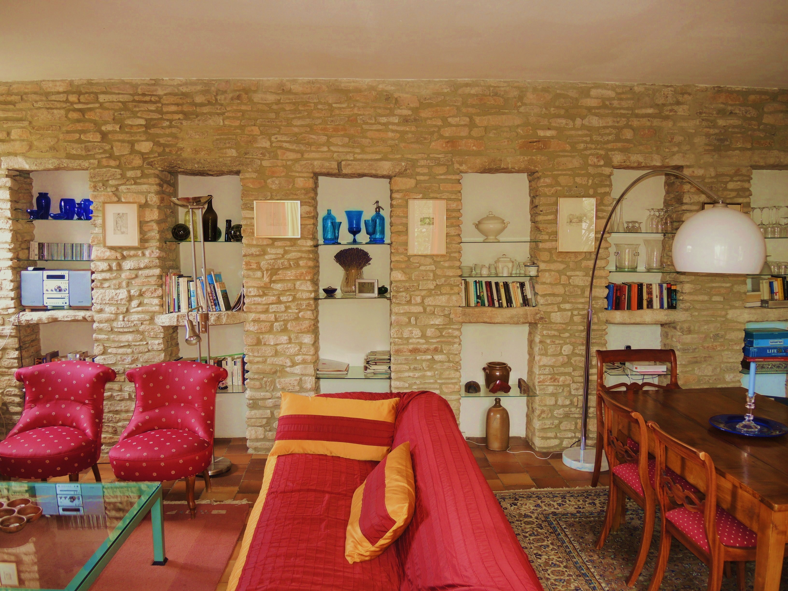 Wohnzimmer des Ferienhauses, Ansicht 3